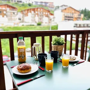 Confort Moderne A - Terrasse Avec Vue Panoramique 100 M Des Pistes Appartement